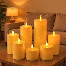 led平口电子蜡烛灯电子仿真蜡烛生日婚礼求婚布置氛围灯剧本杀道