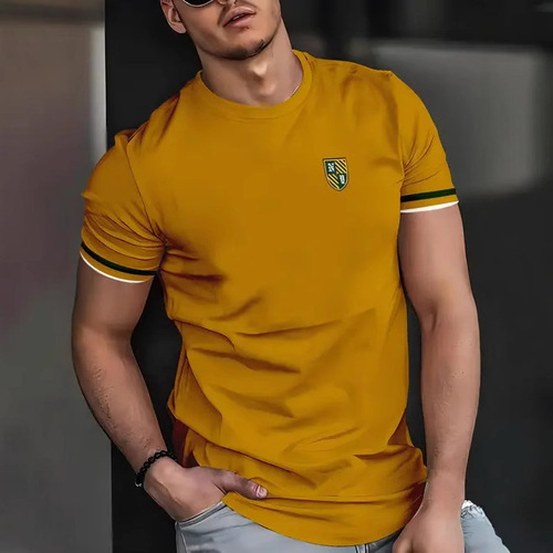 2025 Men's Round Neck Casual Stylish Simple Short Sleeve T-Shirt