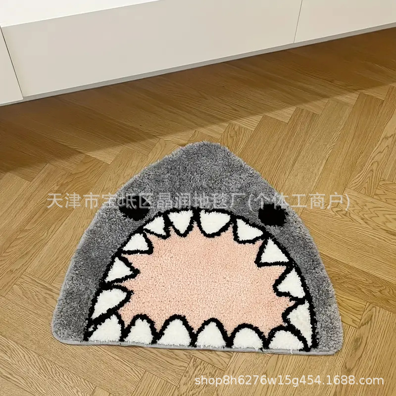 国境を越えた売れ筋temuサマーショアフロアマット、快適な模造カシミアバスルームバスタブ吸収性フットマット、寝室のベッドサイドブランケット|undefined
