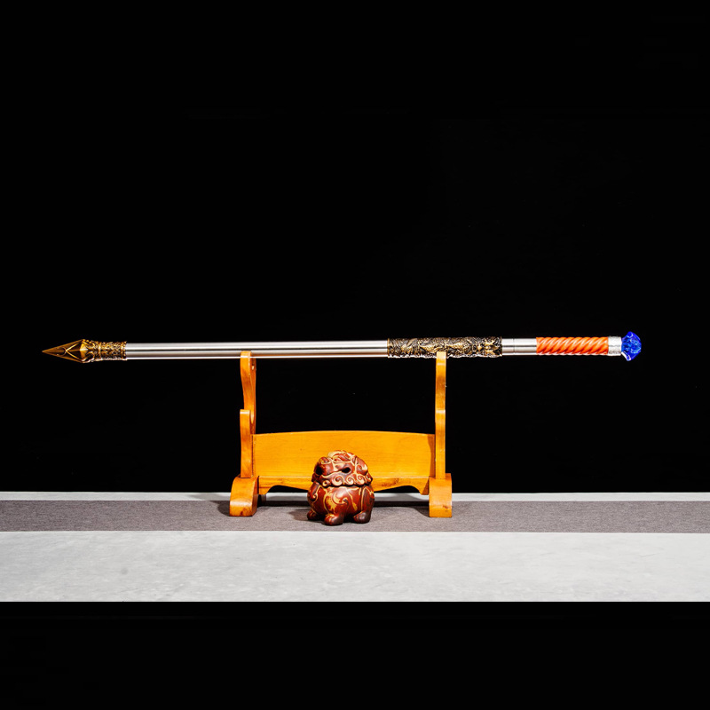 龙泉鼎臣刀剑手杖 可反接棍刀车载防身钢棍一体钢厂家批发未开刃