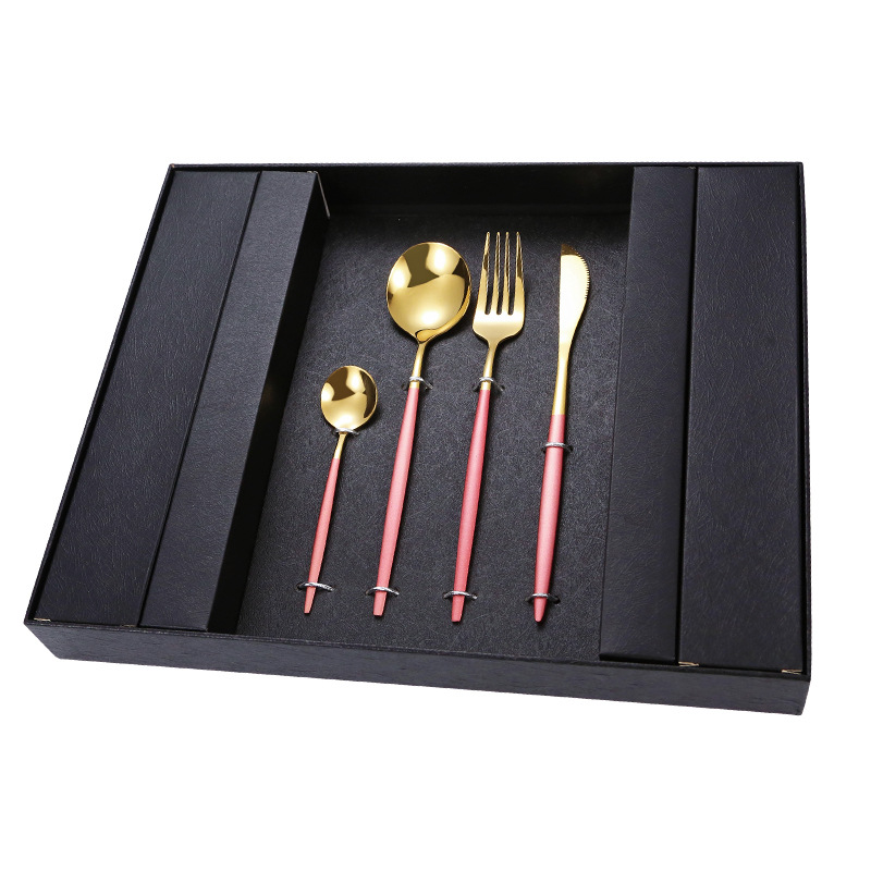 핑크 골드 포르투갈 24 피스 세트