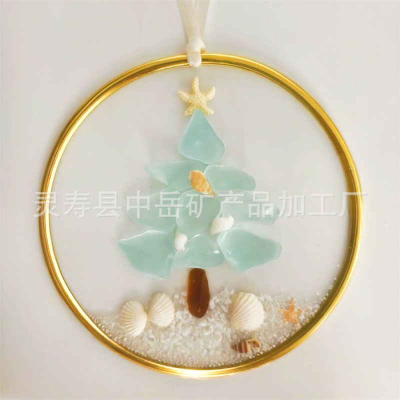 跨境新款Coastal Christmas Tree Ornament 海岸圣诞树装饰品挂件|undefined
