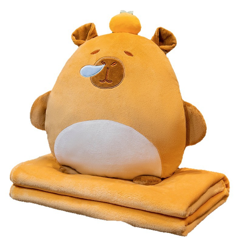 Capibala almohada delfín de agua en línea 3 en una mesa de siesta almohada caliente mano cubierta de aire acondicionado manta de oficina al por mayor