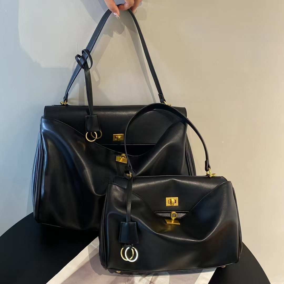 Yumşaq Dəri Uniseks Tote Çanta - Böyük Ölçü, Rahat Stil