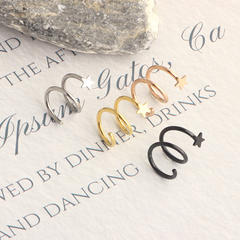 Labret piercing jewelry detail image