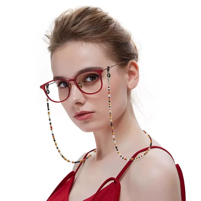 眼镜链女挂链防滑挂脖防丢挂绳老花眼镜绳耳机防丢儿童串珠口罩链