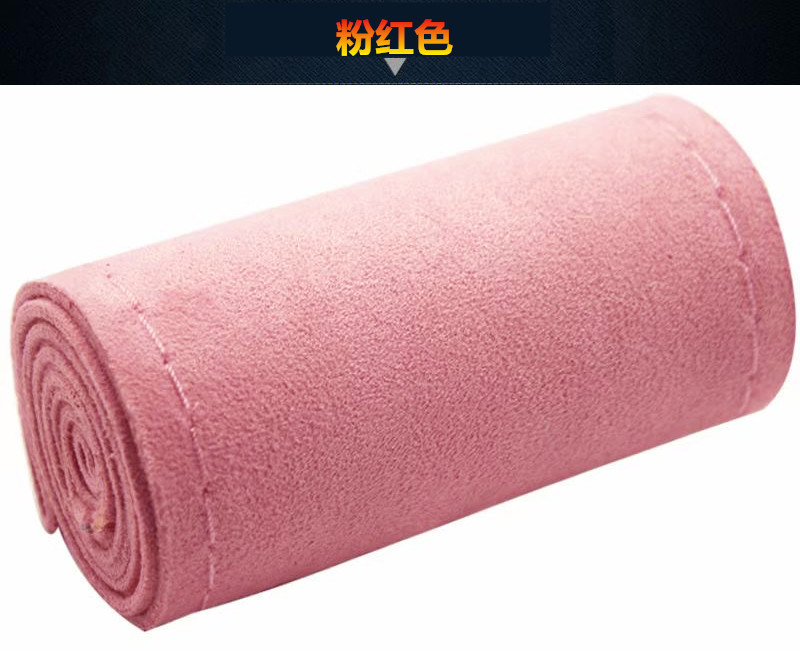 Fur hand-stitched steering wheel cover four-sided elastic hair-turning car handle cover four seasons universal non-slip wear-resistant leather cover