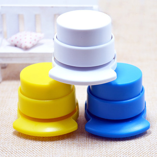 Creative stationery needle-free Stapler mini nail-free Stapler solid color Office school supplies