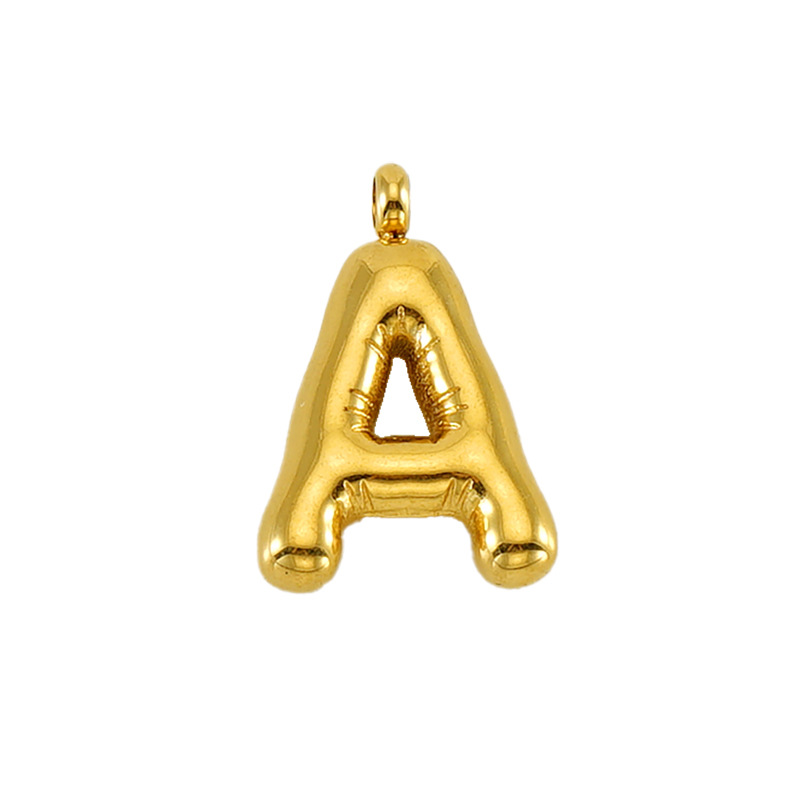 Unisex Gender Plating Design 1 Piece Stainless Steel Letter Pendant