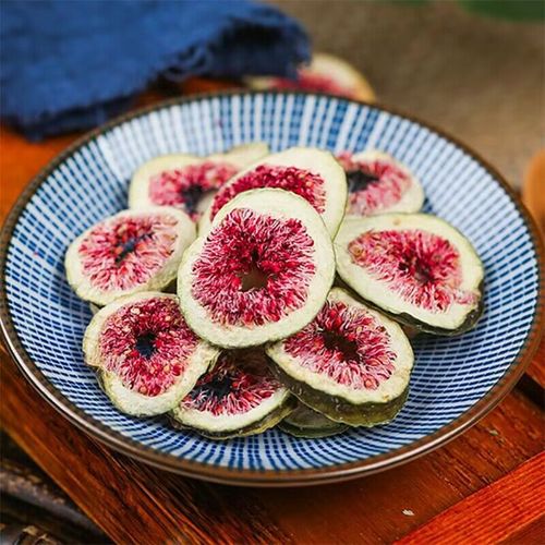 Natural Dried Fig, Bulk 500g, Xinjiang Specialty, Bottled Dried Fig Slices 50g for Making Tea, Red Heart Fig Slices