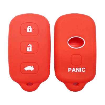 Car Key Silicone Cover Suitable Static Rod/Key Bag - red