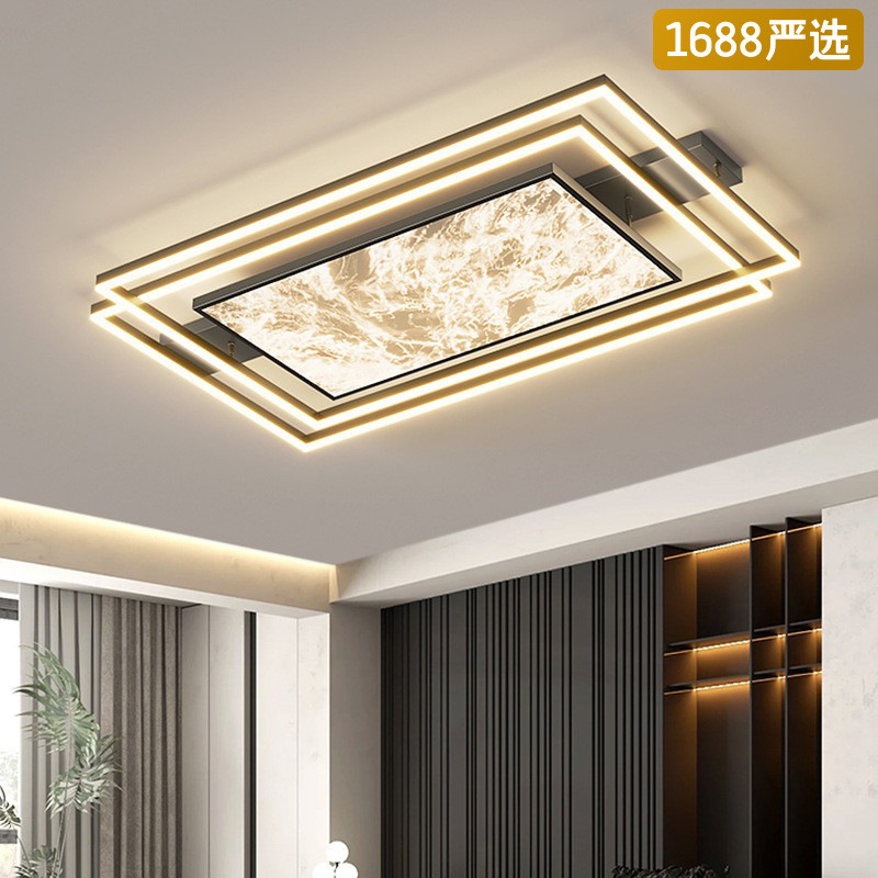 [Selección estricta] lámpara de techo italiana minimalista lujoso ligero de alto nivel nubes sala de luz principal de espectro completo lámpara de protección de ojos