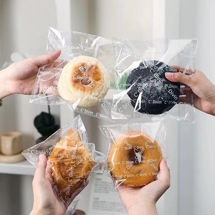 欧包面包包装袋贝果吐司甜甜圈可颂自粘袋透明一次性自封食品袋