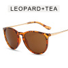 Brand fashionable sunglasses, metal glasses, European style, internet celebrity