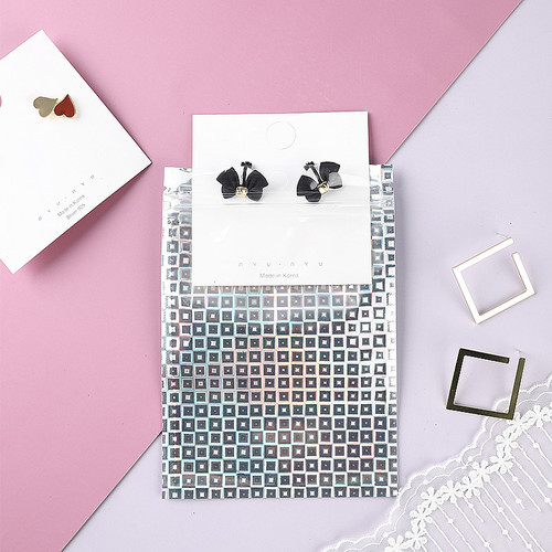 Laser packaging bag, jewelry mobile phone case, yin and yang bone bag, ziplock bag, rainbow colored plastic aluminum foil, laser bag