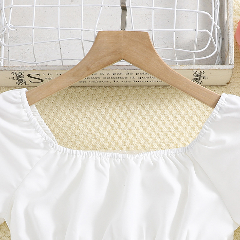 Ensemble haut et short à manches courtes pour enfants, vêtements d'été pour filles de 10 à 12 ans, nouvelle collection 2024_voghion.com