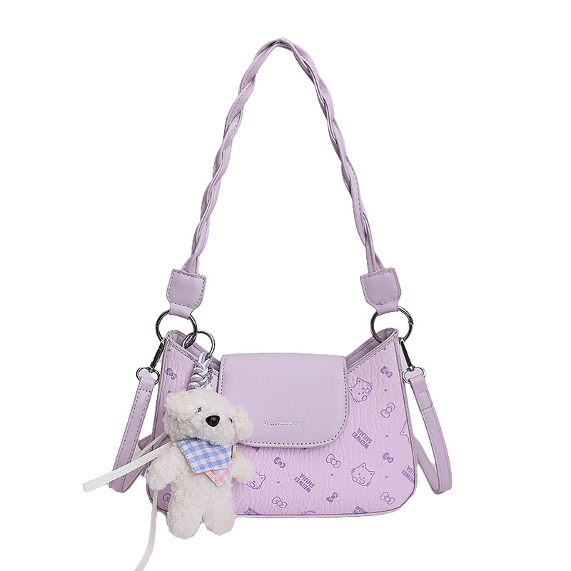 Hanfeng impresión de dibujos animados nicho pequeño bolso cuadrado para mujeres 2026 nueva moda portátil mochila diaria simple viaje ocio image 13