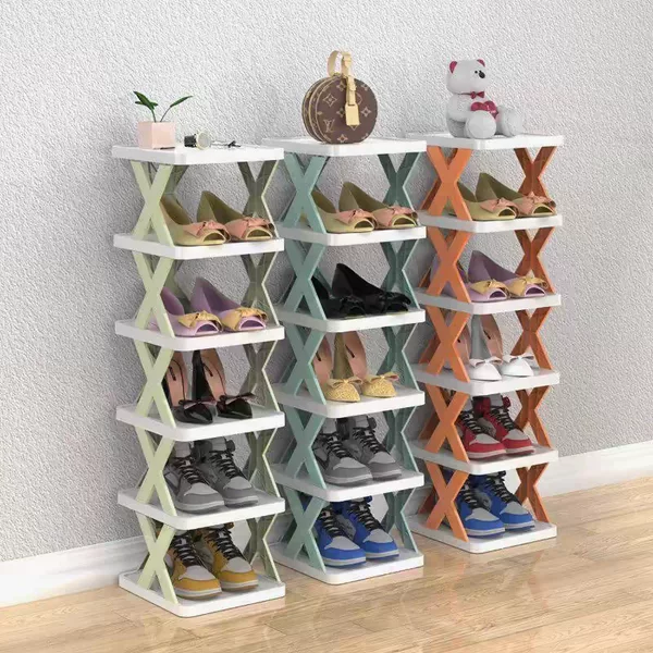 Simple Shoe Rack Home Storage Shoe Rack Multi-functional Creative Plastic Multi-layer Dormitory Small Shoe Cabinet Shoe Storage Rack