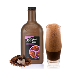 达芬奇巧克力酱2L黑巧克力风味淋酱摩卡拉花咖啡奶茶烘培原料糖浆