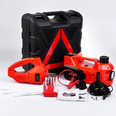 Car-Mounted Electric 0kg Ton 12V Tire Wrench Inflator Set for Off-Road Vehicles, Multifunctional Tire Changing Tool (Car jack)
