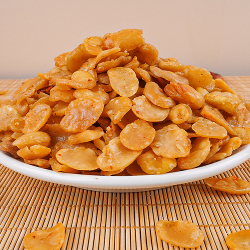 One-time purchase Yunnan White Jade Edible Bean Sprouts Crispy Fried Edamame Spicy Flavor Large Package Small Bags Snack