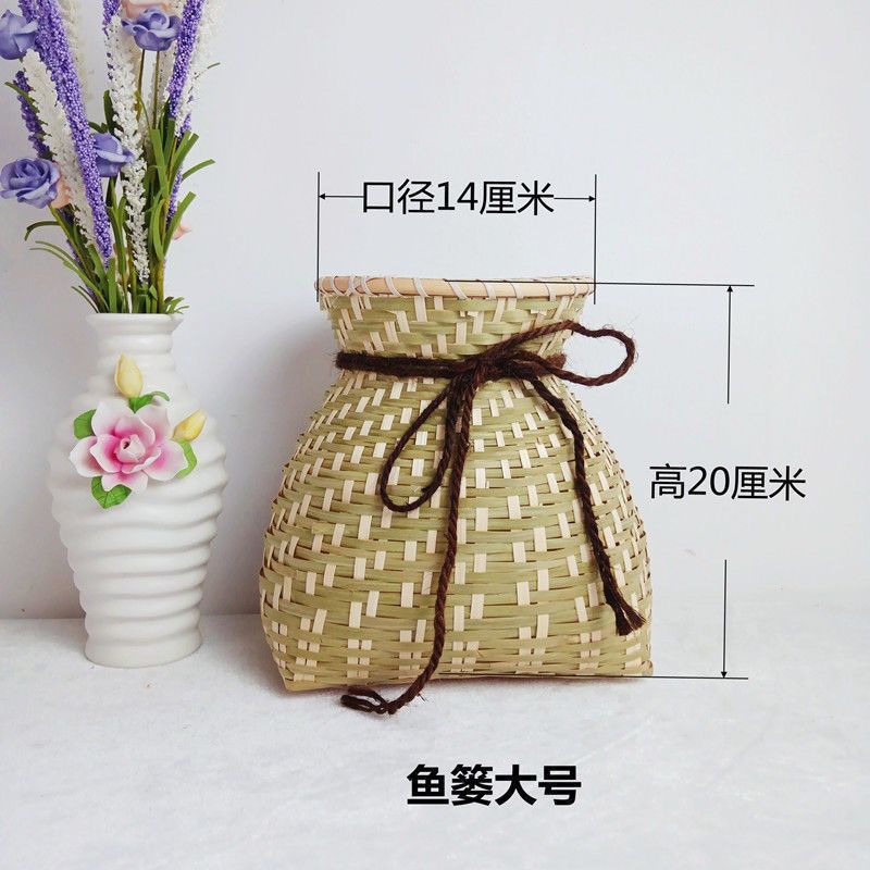 手織り竹製品、竹かご、小かご、魚かご、フラワーポット、竹かご、茶摘みかご、竹編み漢服、古代風なし|undefined