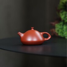 潮州手工手拉壶紫砂壶原矿朱泥玉兔壶工夫茶小品壶小容量120CC