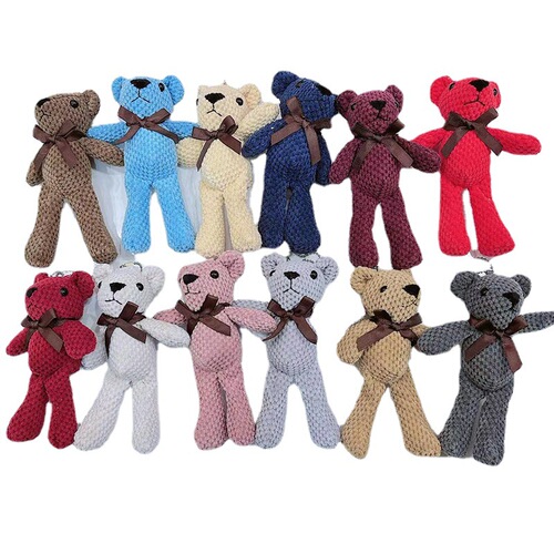 Cross-border internet celebrity teddy bear doll luggage plush doll wholesale school bag bag pendant bear pendant doll