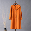 2020 new pattern Two-sided wool overcoat Mid length version Korean Edition Easy leisure time Overknee Fur coat
