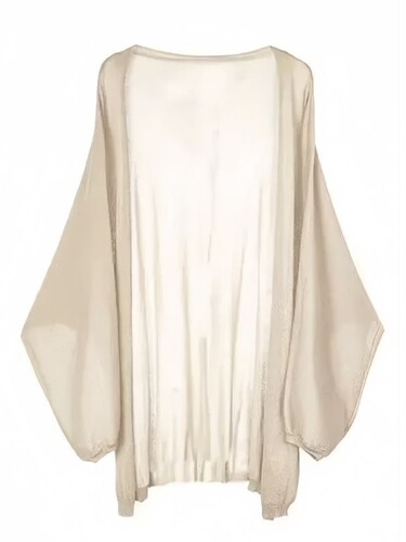 [Douyin loose large size] Korean medium and long sleeve knitted sunscreen shirt loose all-matching cardigan shawl top