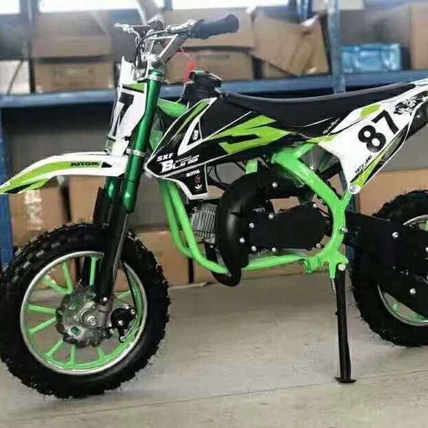 Мини-мотоцикл dirt bike 49cc двухтактный, детский внедорожник на все-terrain, пит-байк
