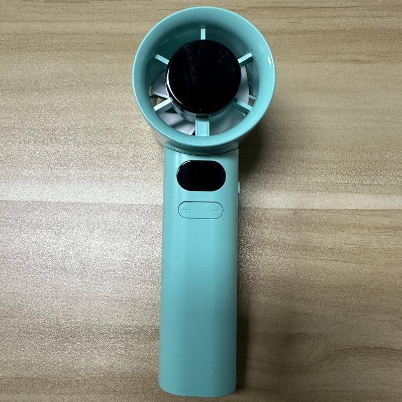 跨境新款爆款手持小风扇USB冰敷数显迷你便携涡轮大风力暴力风扇|undefined