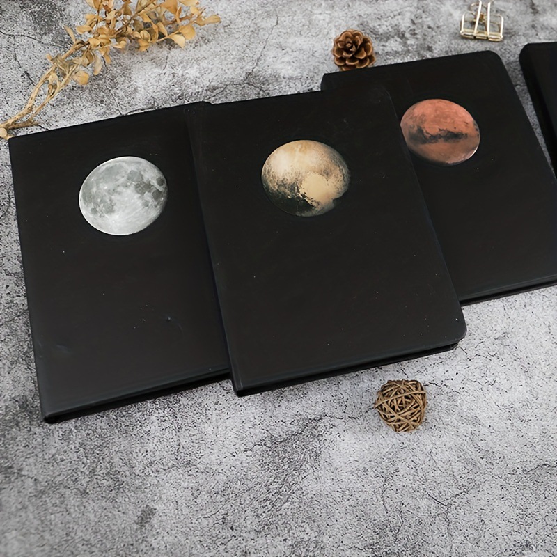 跨境外贸新款代发Full Black Diary Book Moon Black Paper Inner