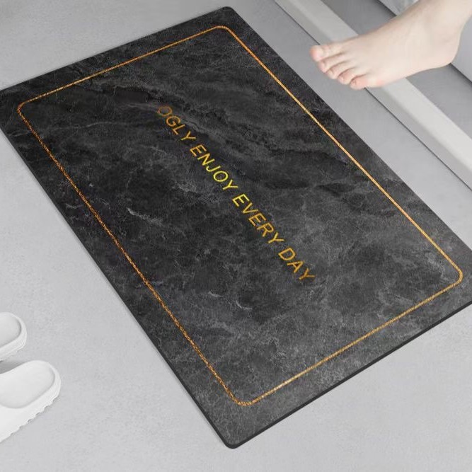 다크 그레이 골드 레터링 [직사각형]