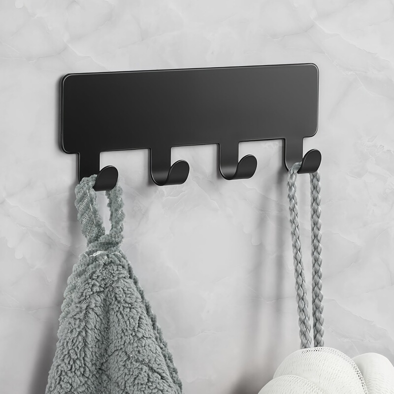 Cross-Border Hot Selling Small Row Hooks for Seamless Installation, Suitable for Bathroom Entrance Hanging Bath Towels, Key Necklaces, Backpack Hooks