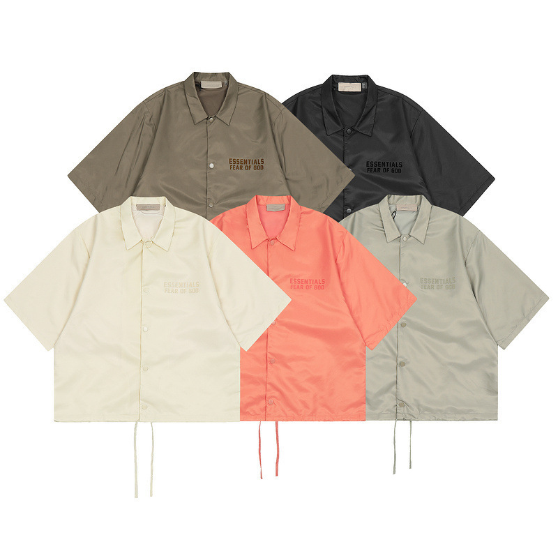 Fog Double-Layer Shirt for Men and Women, Summer New Style, Youth Large Size Loose Lapel Shirt, Short Sleeves Fog Double-Layer Shirt for Men and Women, Summer New Style, Youth Large Size Loose Lapel Shirt, Short Sleeves
