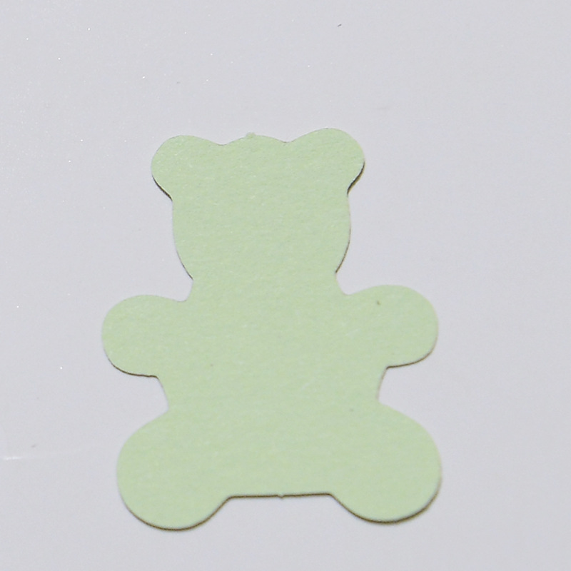 Tema del partido mesa de postre mesa de escritorio decoración oso colorido papel trozos 100 piezas de acrílico