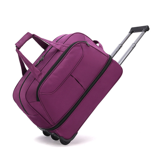 Cross-border wholesale travel trolley bag Oxford cloth tug bag men and women boarding bag luggage bag expandable large capacity bag