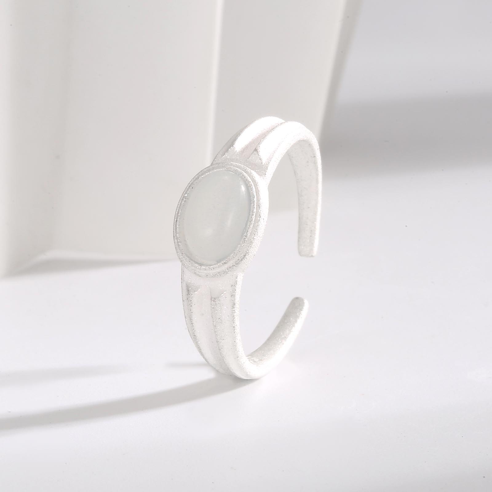 Anello doppio in madreperla e argento per donna e coppia_voghion.com