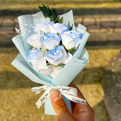 石鹸の花のミニ花束の親指の花のお土産diyバレンタインデーの教師の日の花束の三八プレゼントの卸売り