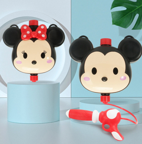 Disney children's backpack water gun toy pull-out large capacity cartoon boy and girl water gun wholesale
