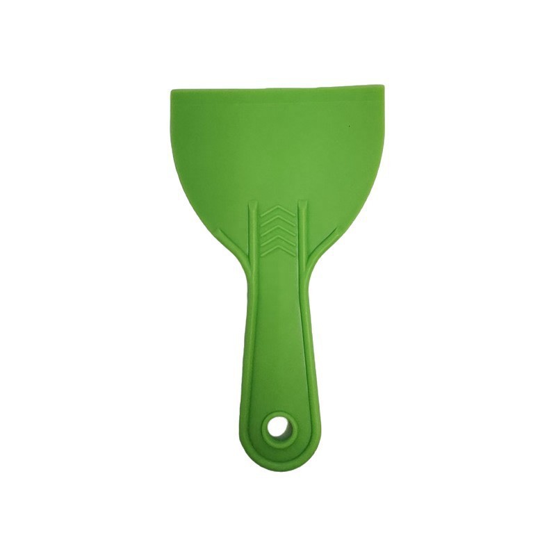 Espátula verde de 4 pulgadas.