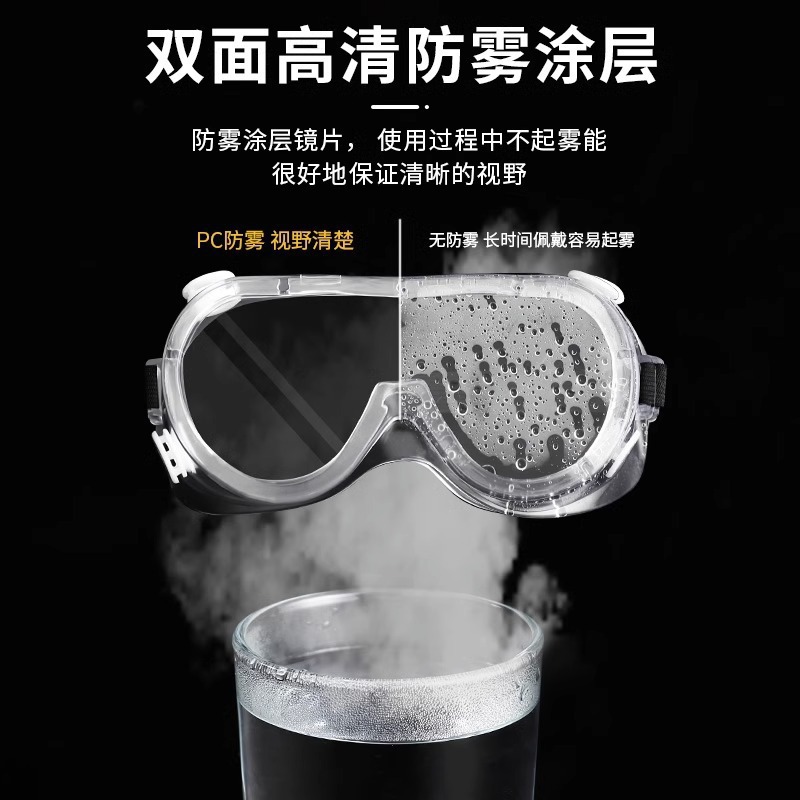 Goggles, Windproof, Sandproof, Fogproof, Cycling, Dustproof, Windproof, Transparent, Men's and Women's Labor Protection, Anti-Splash, Anti-Droplet Protective Glasses