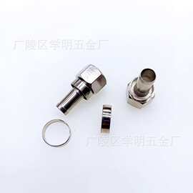 数字有线电视接头75-5F头f头分支分配器放大器连接头公制信号稳定