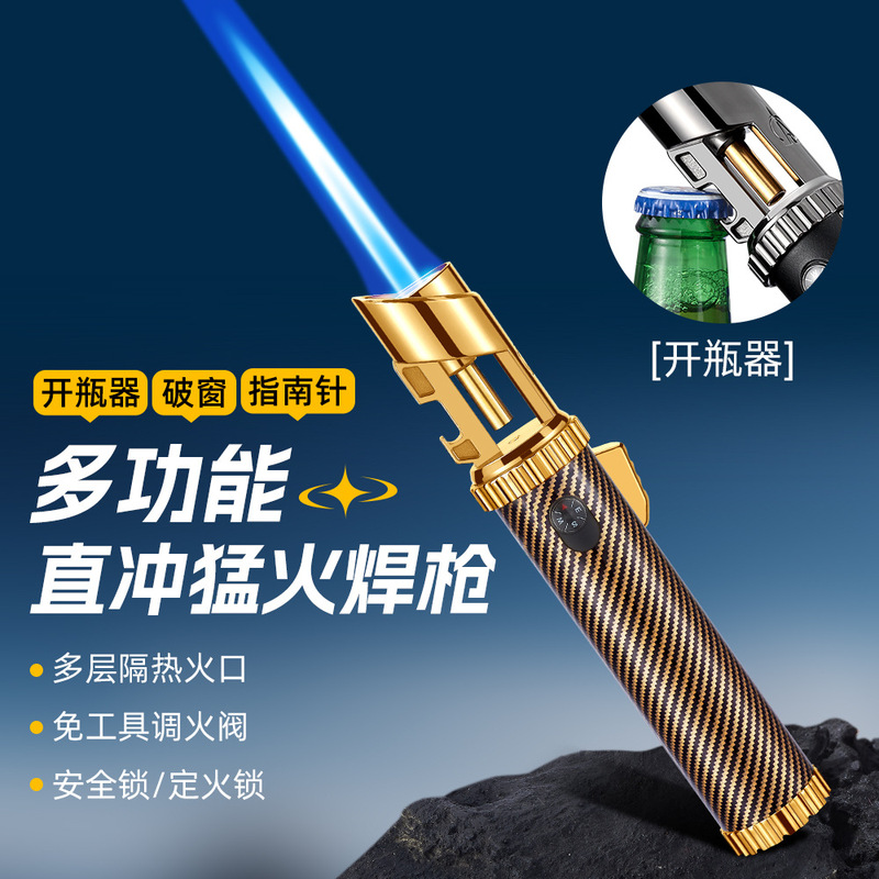 【War God V8】Four-In-One Multifunctional Direct Spray Torch Lighter, Metal Outdoor Window-Breaking Bottle Opener, Available for Dropshipping 【War God V8】Four-In-One Multifunctional Direct Spray Torch Lighter, Metal Outdoor Window-Breaking Bottle Opener, Available for Dropshipping