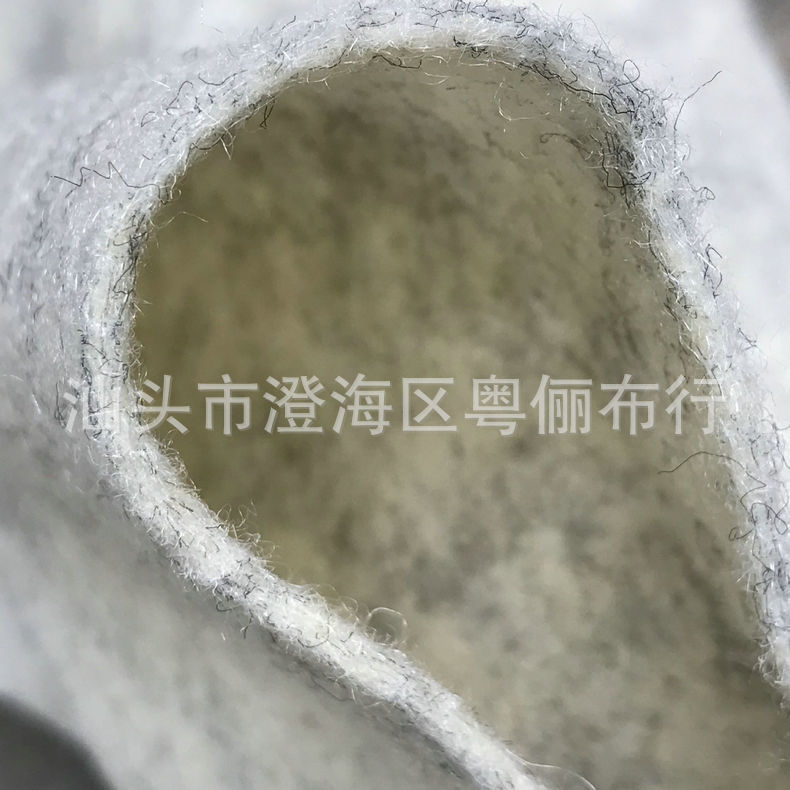 米黄混色戟绒无纺布现货混纺彩色不织布厚型针刺戟绒布diy毛毡