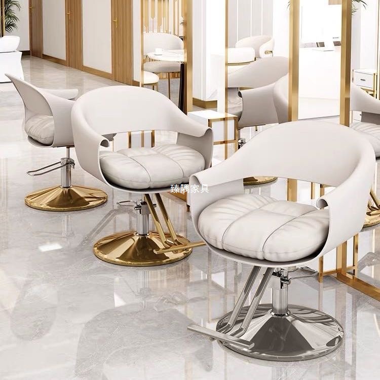 Silla de peluquería de red, salón de peluquería especial, elevación y rotación, nuevo asiento de corte de pelo de moda, silla de salón de peluquería de lujo ligera