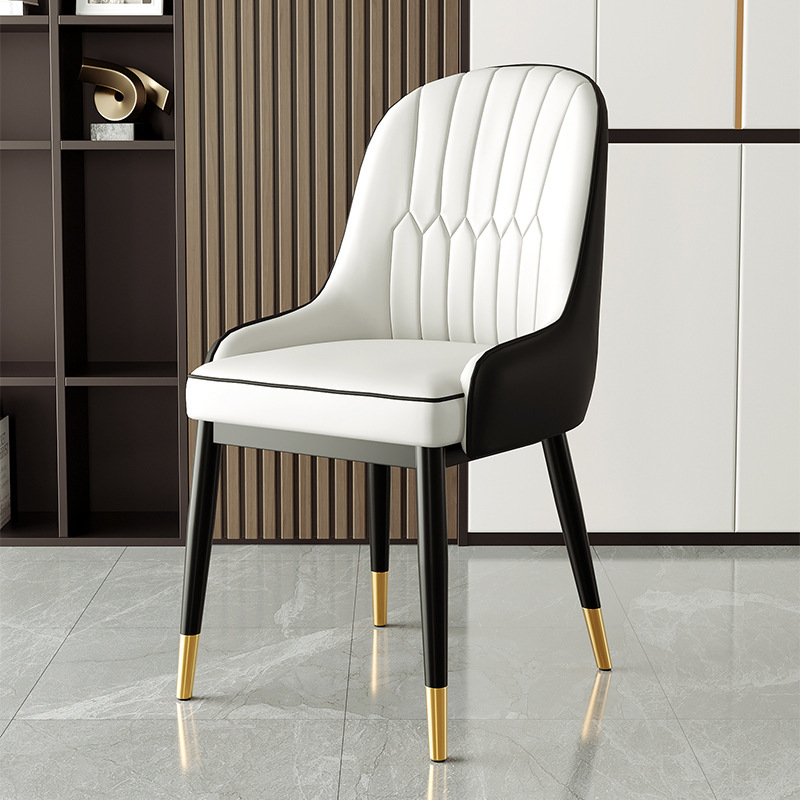 Sillas de comedor de lujo ligero transfronterizo AliExpress sillas de comercio exterior restaurantes italianos sillas de hotel respaldadas sillas de mesa de comedor nórdicas image 9