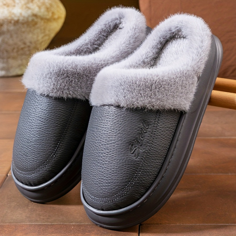 2026 Autumn and Winter Cross-Border Export New Men's Indoor Slippers Warm Memory Foam Material