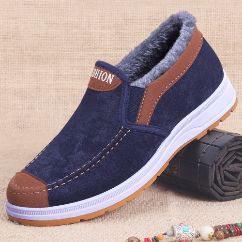 Manufacturer wholesale winter cotton shoes men's old Beijing cotton shoes men's warm second-cotton shoes for the elderly plus velvet and thickening